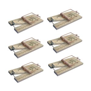 TAPETTES A SOURIS EN BOIS – LOT DE 6 –