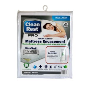 Housse matelas double 140x190cm – Anti punaises de lit et acariens