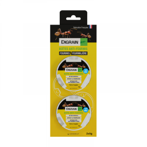 DIGRAIN-Boites-Anti-Fourmis Appât en gel pour le traitement des fourmis. Détruit la fourmilière, efficace dès les premiers jours. 2 Boîtes de 5g