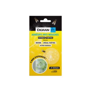 adhesif anti mouches DIGRAIN fenetre sticker insecticide