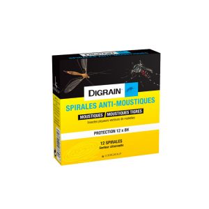 DIGRAIN spirales anti moustiques citronnelle protection terrasse extérieur