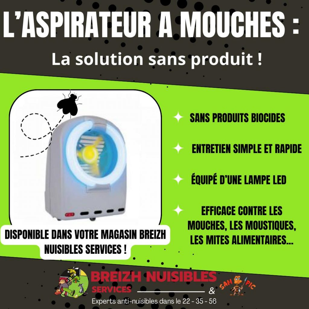 L'aspirateur à mouches, la solution sans produit !